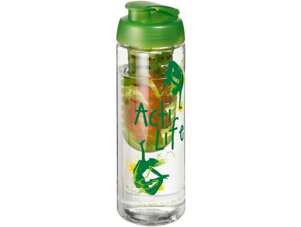 H2O Active® Vibe Bidón e infusor con tapa Flip de 850 ml Transparente/lima detalle 9