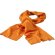 Bufanda de 240 gr en canalé naranja personalizado