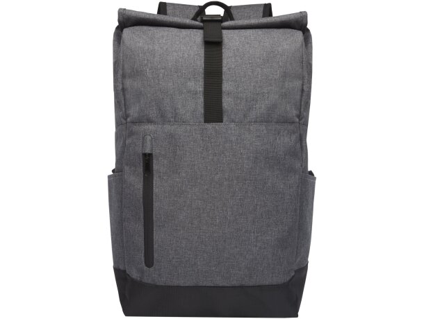 Mochila para portátil de 15,6 correas ajustables poliéster Gris mezcla/negro intenso detalle 2