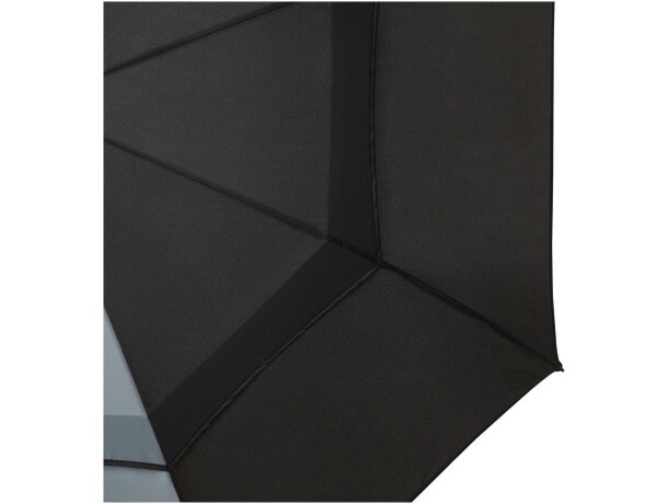 Paraguas cortaviento Jeff con apertura automática y fibra vidrio Gris detalle 16