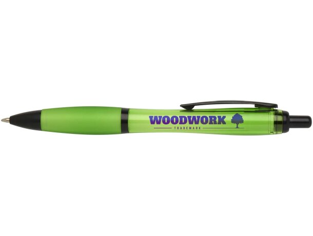 Bolígrafo Nash de plástico reciclado certificado RCS Lima detalle 4