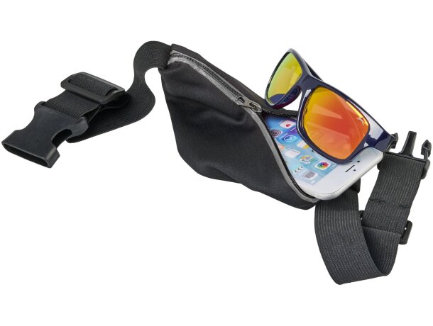 Riñonera deportiva flexible Nicolas Plateado detalle 16
