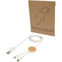 Cable 5 en 1 Chech con bambú certificado FSC