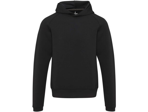 Sudadera deportiva unisex con punto indesmallable Danali Negro intenso detalle 2