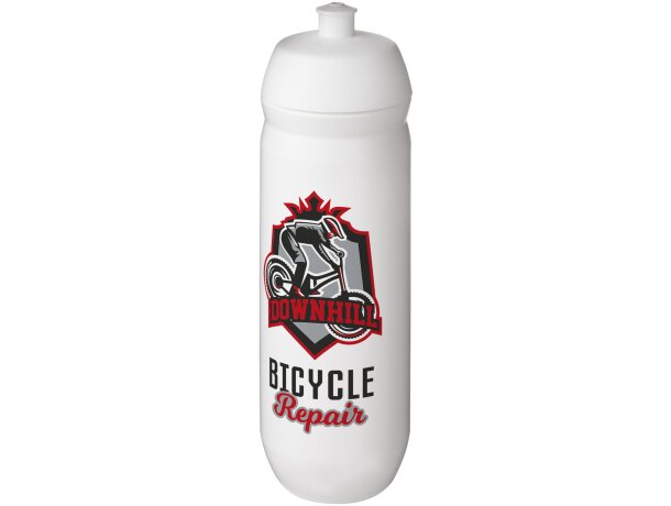 Bidón deportivo HydroFlex estrujable 750ml con tapa abatible Blanco detalle 9