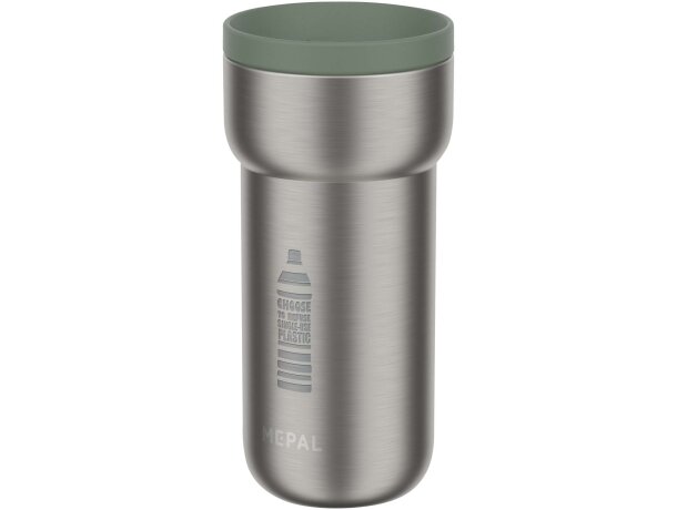 Taza térmica acero inoxidable Mepal Ellipse 375ml hermética Verde detalle 1