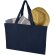 Bolsa tote de rizo reciclado GRS Siam con asa desplegable Azul marino detalle 3