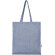 Bolsa tote Aware Pheebs de algodón y poliéster reciclado Azul mezcla detalle 8
