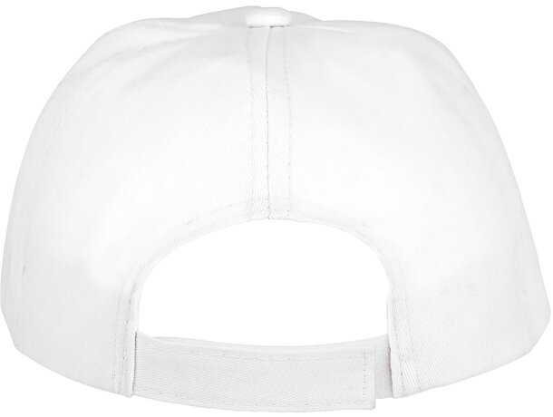 Gorra infantil de 5 paneles Feniks Kids Blanco detalle 3