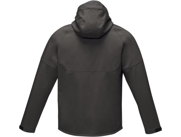 Chaqueta softshell reciclada hombre Coltan certificada GRS Gris tormenta detalle 11
