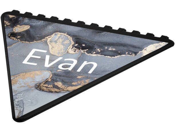 Rascador de hielo triangular Frosty de plástico reciclado Negro intenso detalle 32