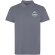 Polo manga corta unisex Cobain Roly acabado vintage Gris oscuro detalle 29