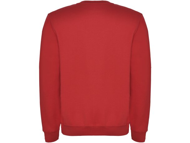 Sudadera cuello redondo unisex Clásica Roly personalizable Rojo detalle 92