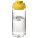 Bidón deportivo con tapa Flip de 600 ml H2O Active® Octave Tritan™ Transparente claro/amarillo