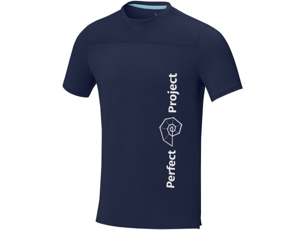 Camiseta Cool fit de manga corta para hombre en GRS reciclado Borax Azul marino detalle 8