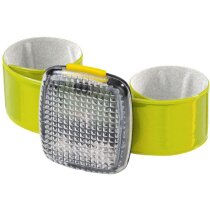 Luz parpadeante con brazalete elástico personalizada amarilla Luz parpadeante con brazalete elástico personalizada amarilla