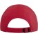 Gorra cool fit grs reciclada de 6 paneles estilo sandwich Rojo detalle 8