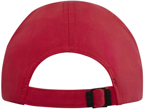 Gorra cool fit grs reciclada de 6 paneles estilo sandwich Rojo detalle 7