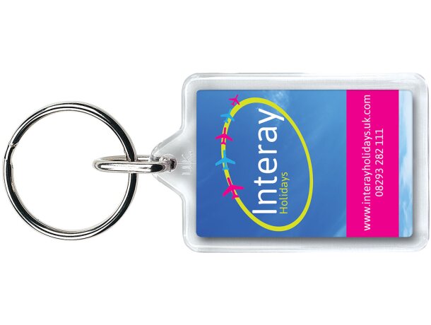 Llavero Y1 Midi transparente con encarte personalizable Transparente claro detalle 2