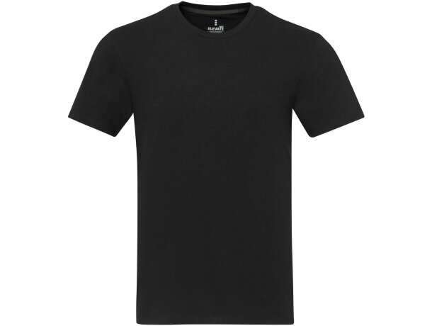 Camiseta unisex reciclada Aware Avalite con trazabilidad QR Negro intenso detalle 8