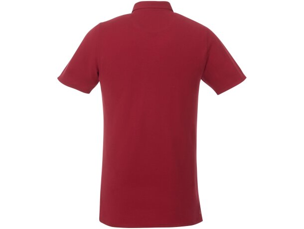 Polo con cuello abotonado para hombre Atkinson Rojo detalle 3