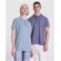 Polo manga corta unisex Cobain Roly acabado vintage Caqui detalle 41