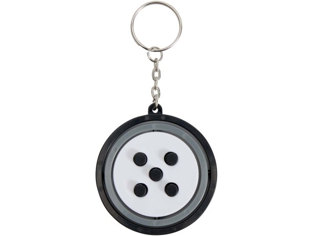 Llavero con giroscopio de plástico reciclado Spinx Negro intenso detalle 2