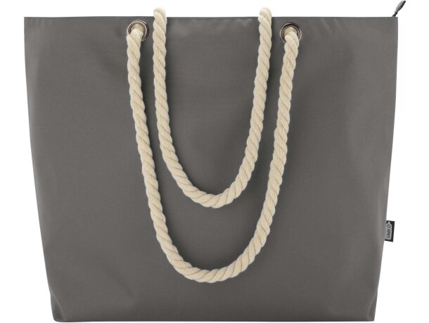 Bolsa playa refrigeradora Panama 23L poliéster reciclado GRS Gris detalle 12