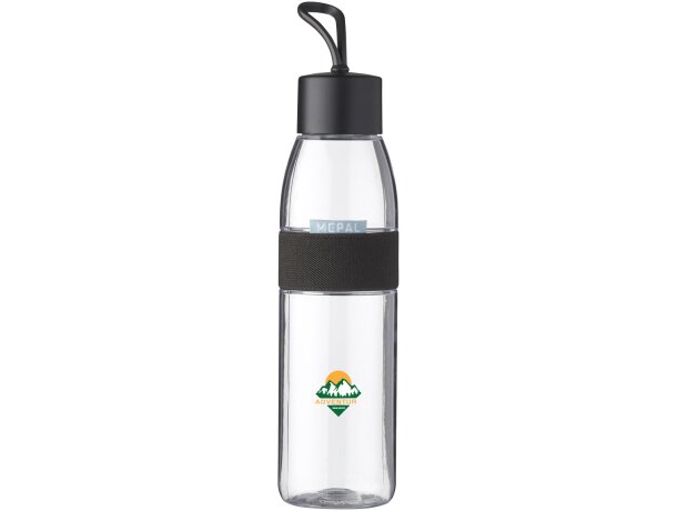 Botella agua Mepal Ellipse 500ml con asa integrada sin BPA Carbón detalle 1