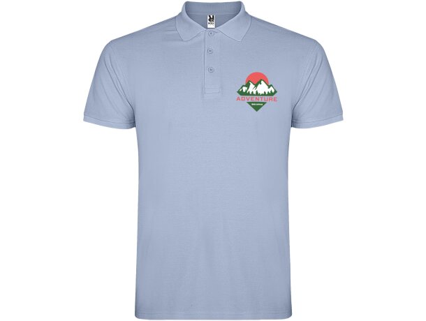 Polo manga corta hombre Star Roly 100% algodón piqué 200 g/m² detalle 49