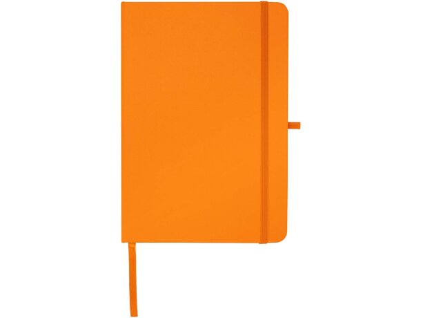 Libreta A5 Teak con tapa dura de tacto suave reciclado Naranja detalle 17