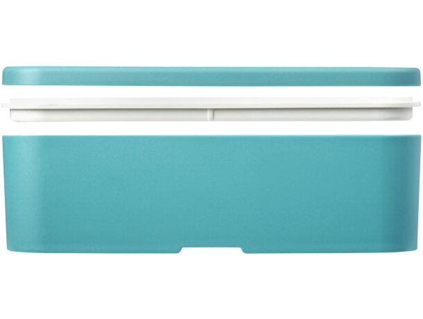 Fiambrera sostenible 700ml MIYO Renew de bioplástico Azul arrecife/blanco detalle 26