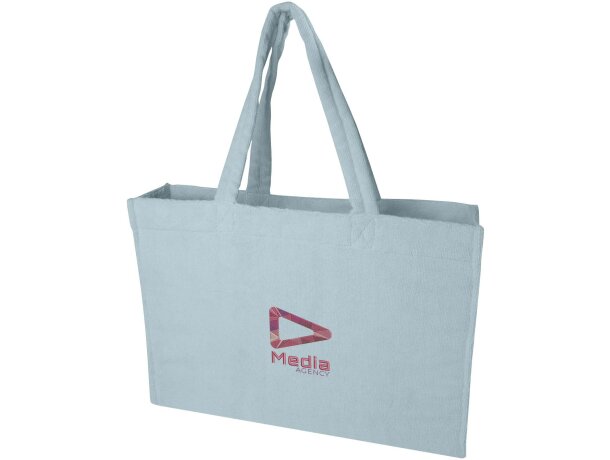 Bolsa tote de rizo reciclado GRS Siam con asa desplegable detalle 4