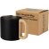 Taza acero inoxidable reciclado Bjorn con asa de madera Negro intenso