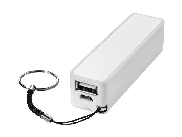 Batería externa 2000 mah personalizada blanca Batería externa 2000 mah personalizada blanca