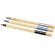 Set de bolígrafos de bambú de 3 piezas Kerf Negro intenso/natural detalle 5