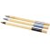 Set de bolígrafos para publicidad en caja negra de madera tinta azul Kerf Negro intenso/natural detalle 4
