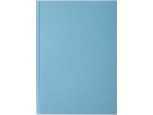 Libreta A5 Novella Austen papel reciclado certificado FSC Azul detalle 17