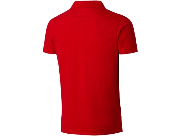 Polo para personalizar unisex 100% algodon 220 gr Rojo/azul marino detalle 5