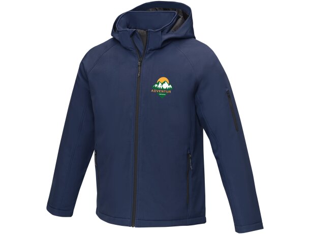 Chaqueta softshell acolchada para hombre Notus con capucha Azul marino detalle 16
