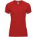 Camiseta deportiva manga corta mujer Bahrain Roly técnica Rojo