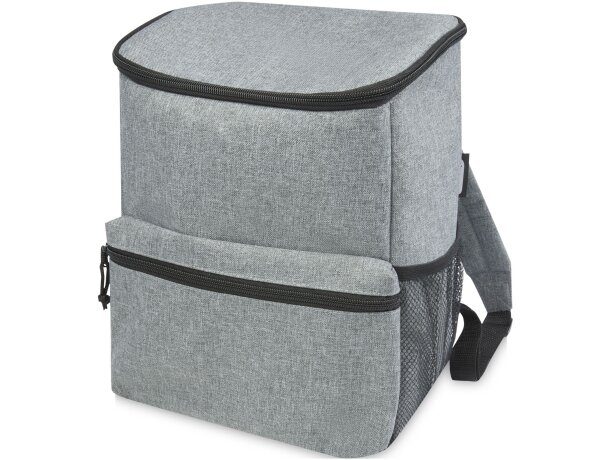 Mochila isotérmica con bolsillo frontal y de malla lateral poliéster Excursion Gris mezcla detalle 8