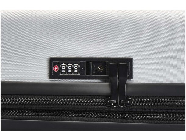 Maleta expandible Rover 24 pulgadas certificación GRS Plateado detalle 9