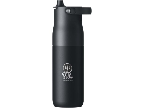 Botella LARQ Swig Top 680ml con filtro purificador integrado Negro intenso detalle 1