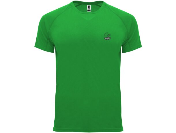 Camiseta deportiva infantil Bahrain Roly Verde helecho detalle 31