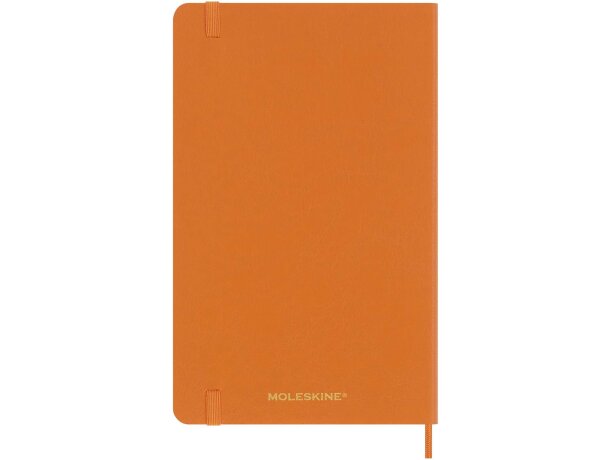 Libreta tapa blanda vegana Moleskine Vegea Capri L rayada Naranja detalle 2