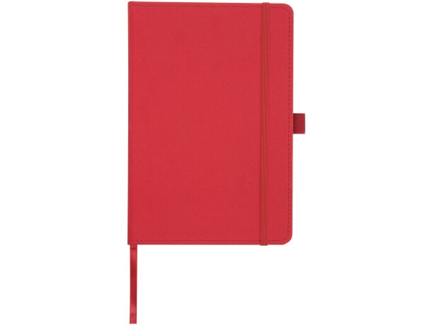 Libreta tapa dura plástico oceánico reciclado Thalaasa FSC Rojo detalle 8