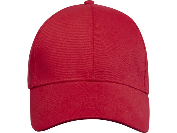 Gorra reciclada de 6 paneles GRS Trona Rojo detalle 3