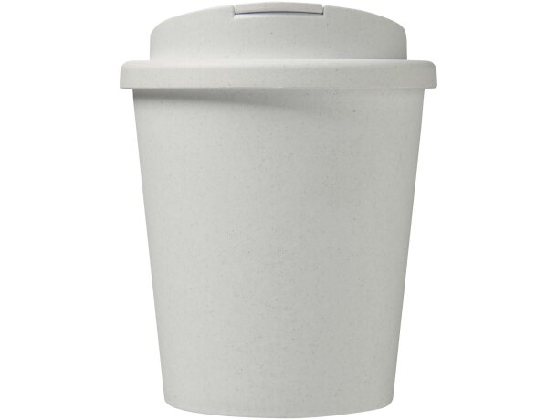 Vaso reciclado de 250 ml con tapa antigoteo Americano® Espresso con logo