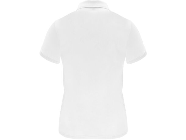 Polo deportivo de manga corta para mujer Monzha Roly Blanco detalle 2